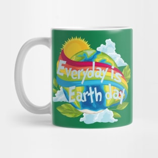 Earth Day Everyday Tree Design happy 52th earth day anniversary Mug